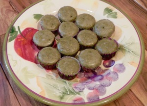 matcha mini muffins