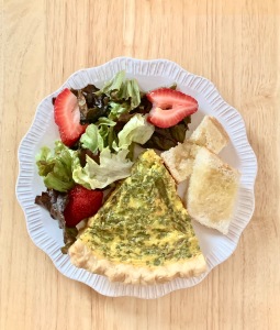spring quiche for mothers day